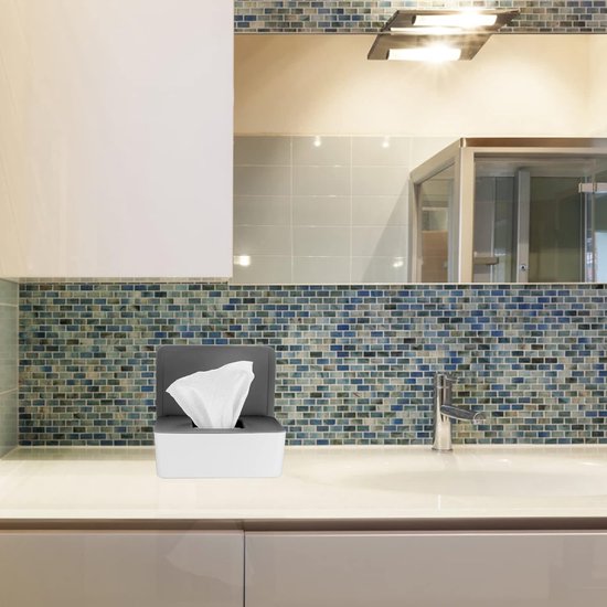 Vochtige toiletdoekjesdozen, 2 stuks, tissuehouder, tissuedispenser, vochtige toiletpapier, doos voor vochtige toiletdoekjes, dispenser voor thuis en op kantoor