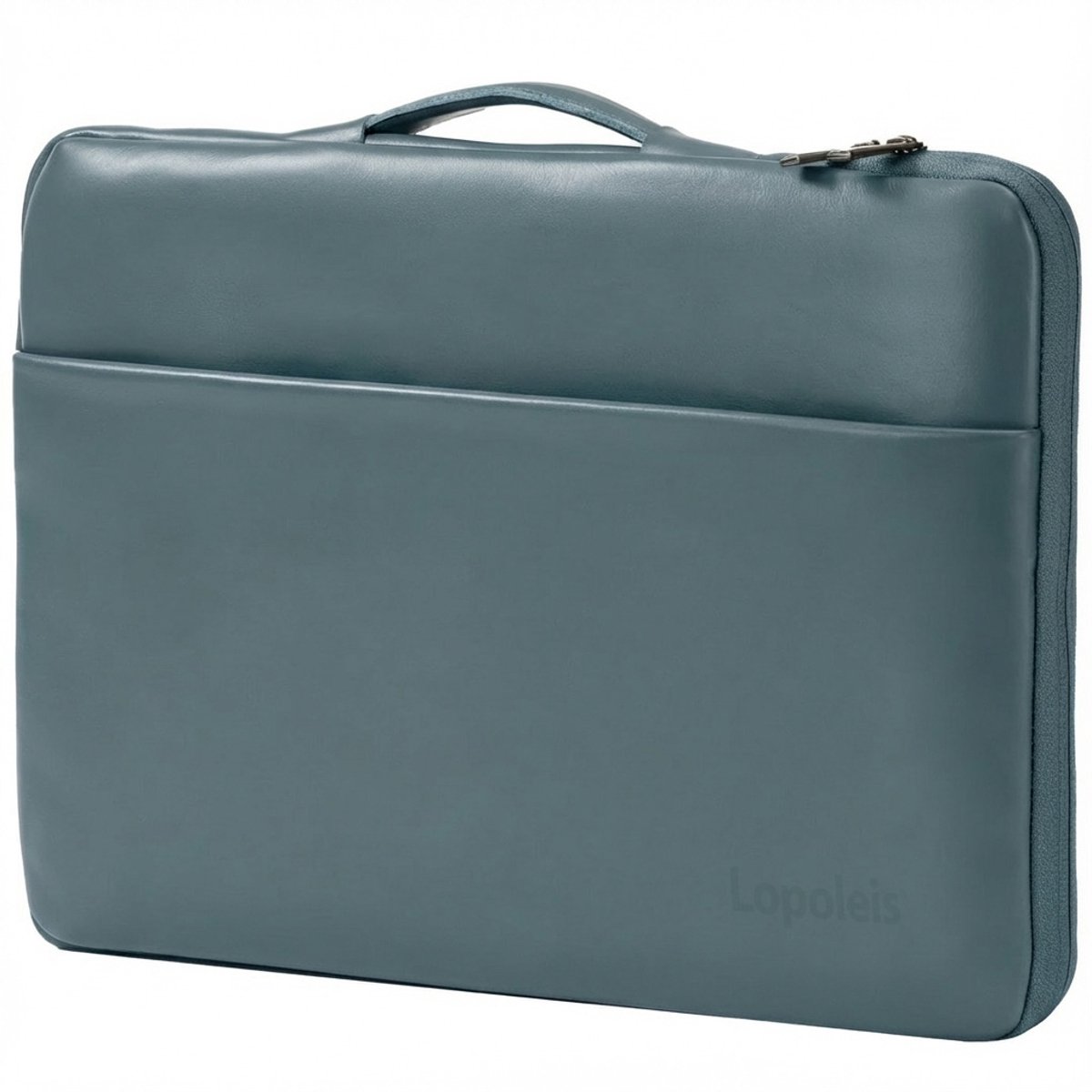 Lopoleis® Leren Laptoptas 14 inch – Luxe Laptophoes – Laptop sleeve – Geschikt voor Macbook Air & Pro – PU leer – 14 inch – Blauw
