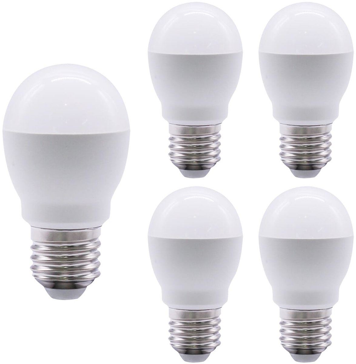 Optonica LED Kogellamp G46 E27 - 10W (vervangt 85W) - 1000lm - 4500K Neutraal Wit - 230V - Ø46mm - Energiezuinig - 5 stuks