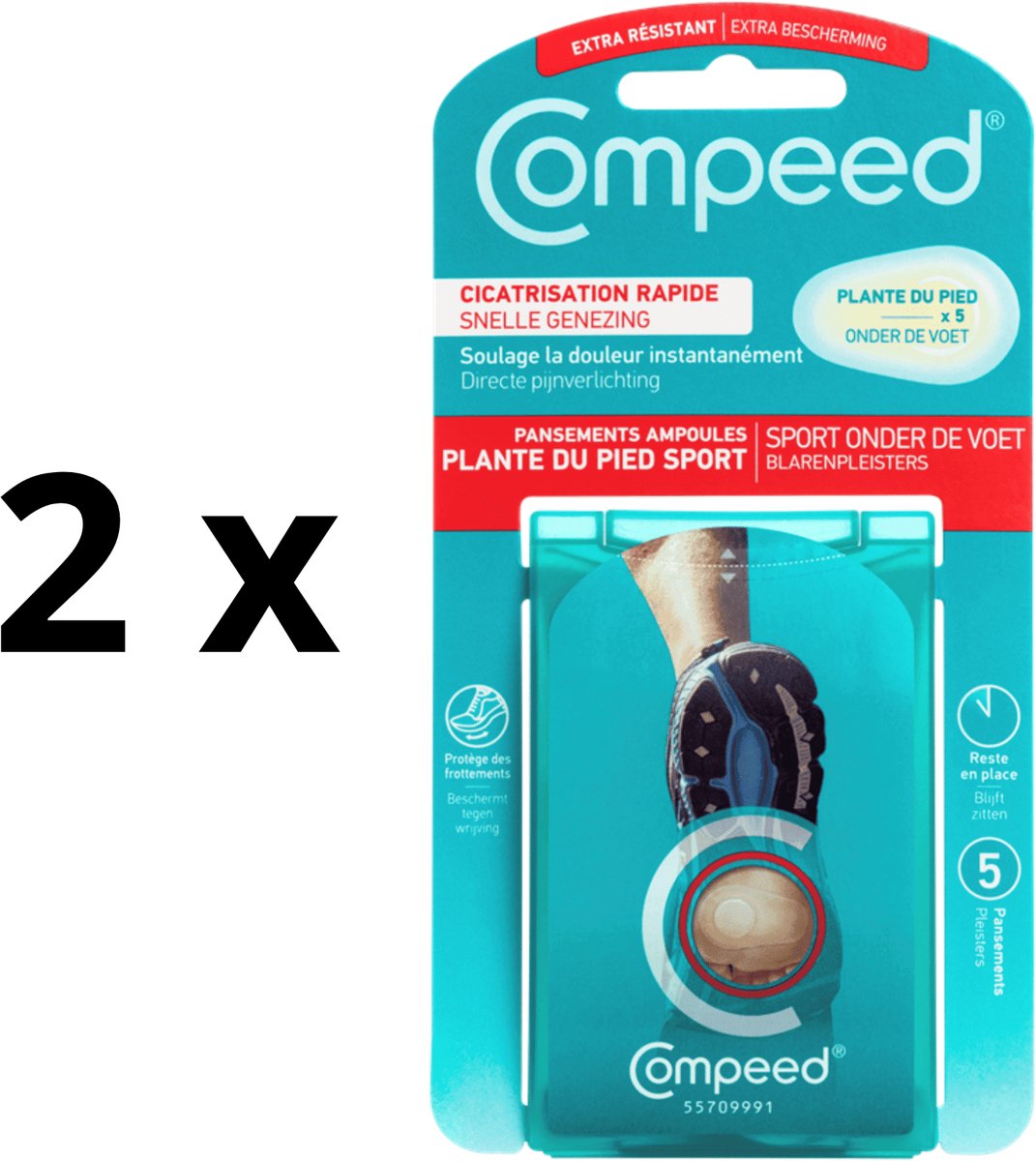 Compeed Onder Voet - 2 x 5 stuks - Blarenpleisters