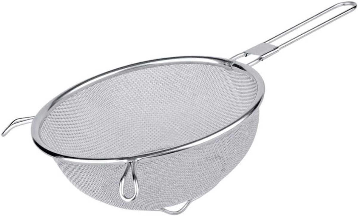 Keukenzeef met poten - RVS - 18 cm
