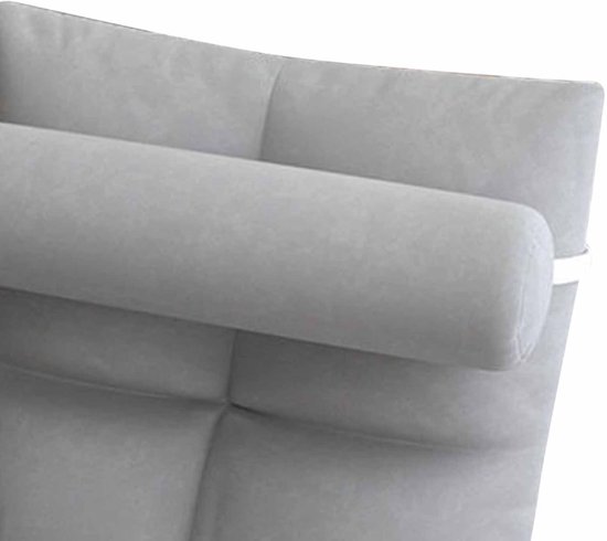 Opklapbare vloerstoel met rugsteun voor meditatie en gaming - Lichtgrijs - Comfortabele zitplaats voor kinderen, tieners en volwassenen. van Merkloos — afbeelding 3