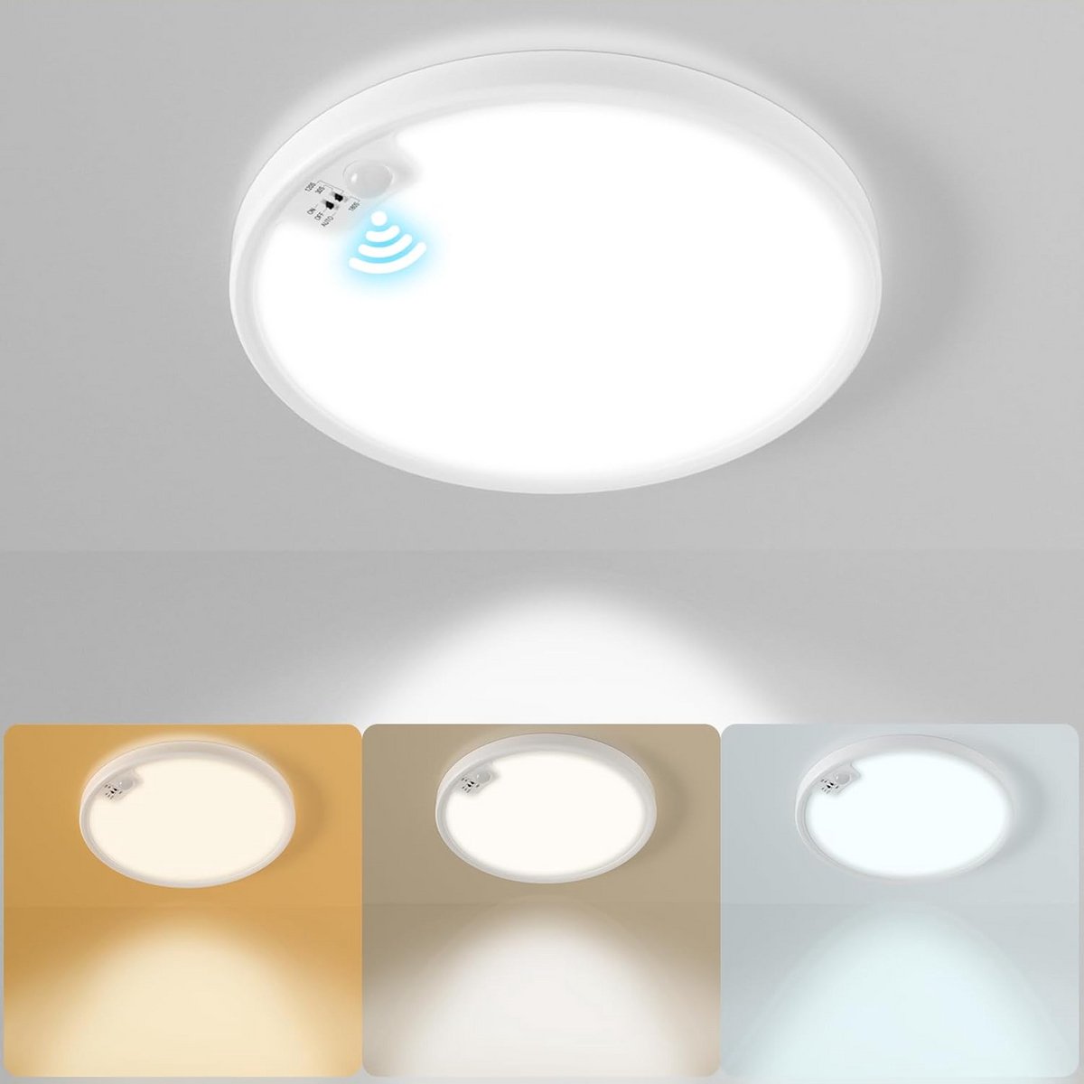 Ronde LED Plafondlamp met Radar Bewegingssensor 1600 Lumen Ultra Dun