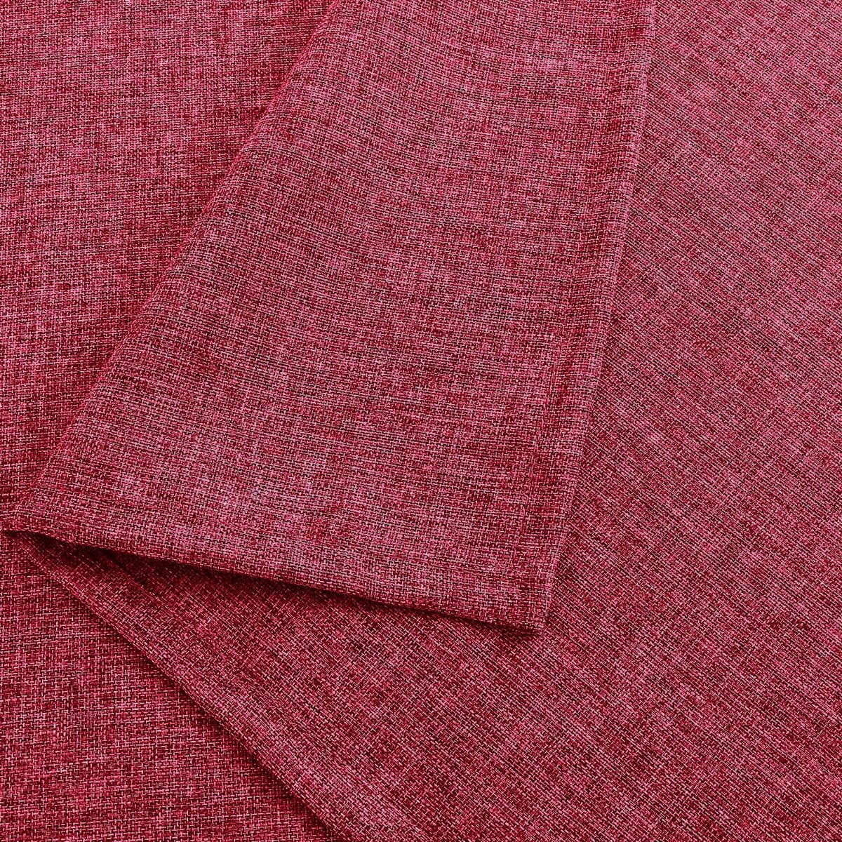 Stunq® Tafelkleed Linnen look rechthoekig tafelkleed waterafstotend tafellinnen 1 stuks, 135 x 220 cm, rood