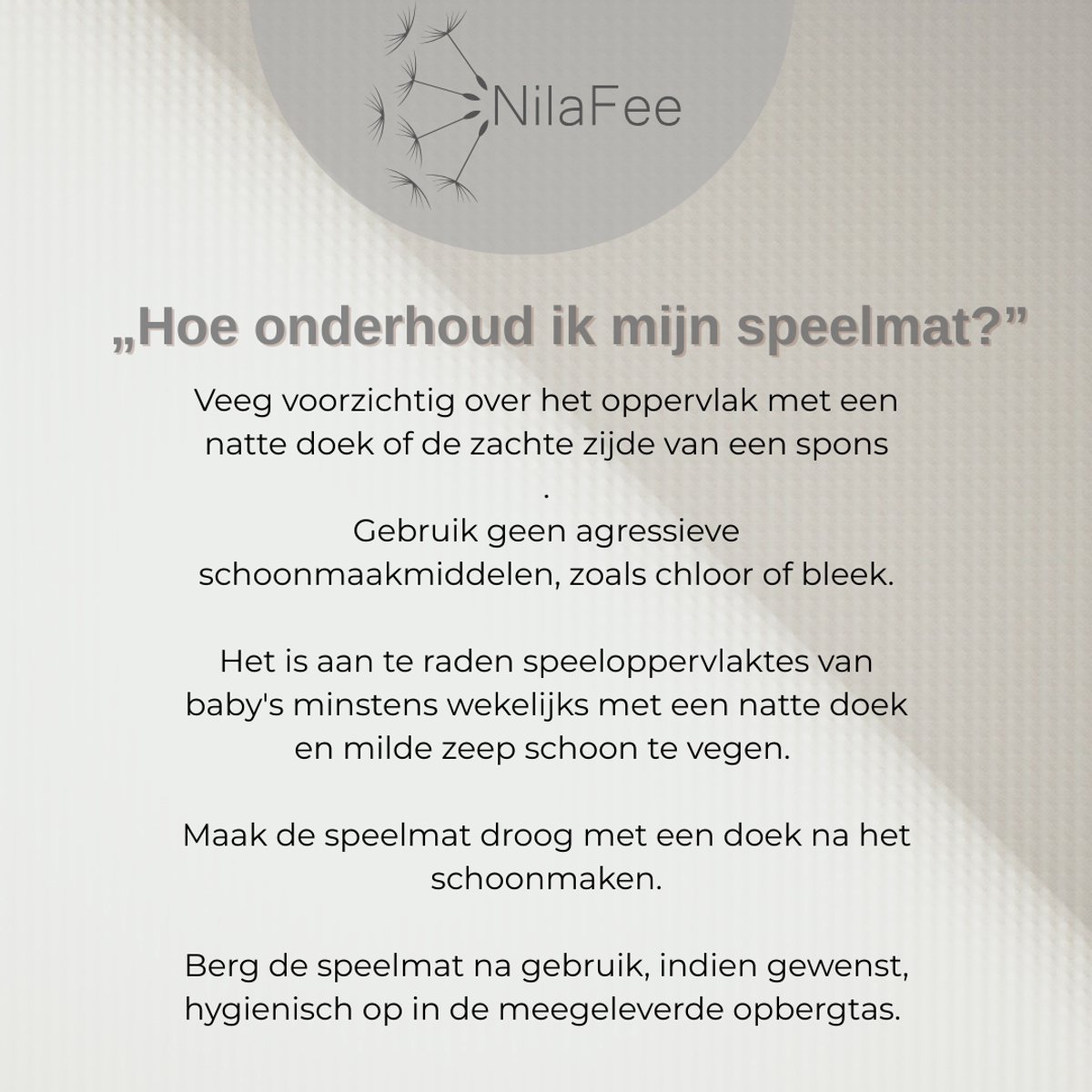 NilaFee™ - Speelmat - Foam - Baby - Speelkleed - Kruipmat - 180 x 120 x 1.5 cm - Puzzelmat - Opbergtas -Geometry Grijs — afbeelding 7