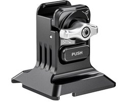 Smartphone statiefhouder met Arca-type basis, 1/4-inch schroefdraad snelkoppeling, Geschikt voor iPhone 16 Pro Max, S25 Ultra smartphonekooi, DJI RS4 Mini, R4 Pro, RS3 Pro, RS2, RSC2, zilver, PA124-zwart