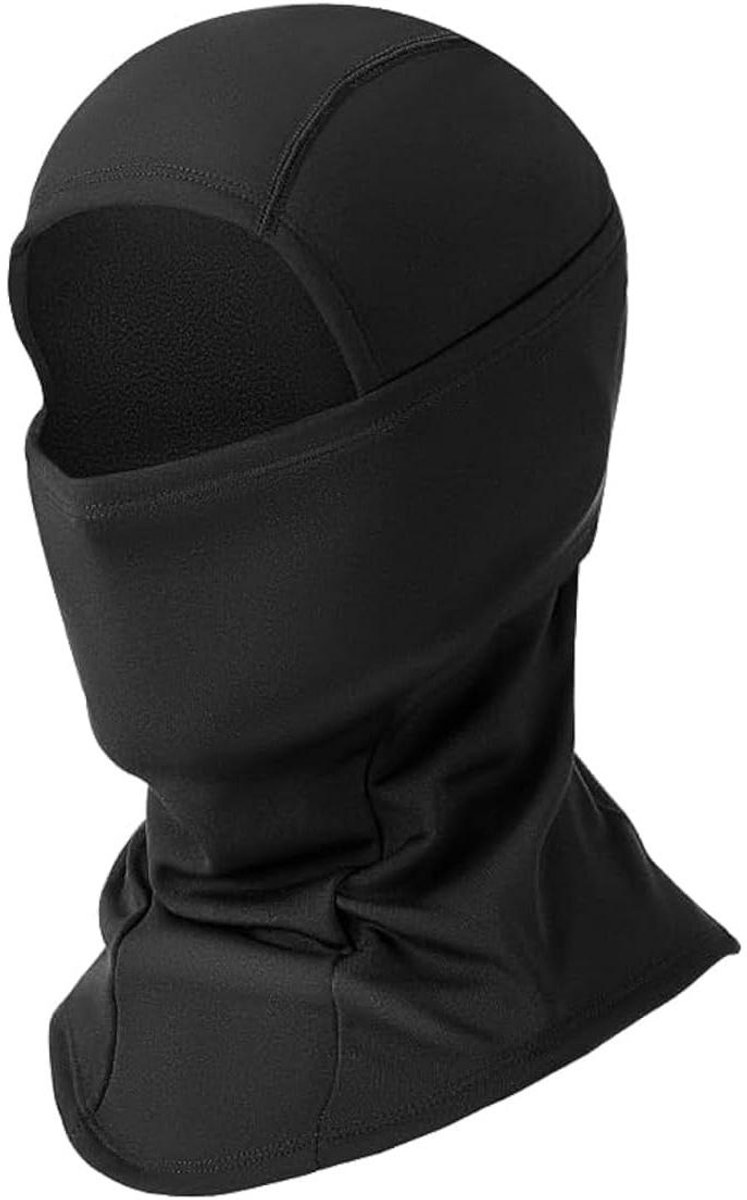 EXCITAT Balaclava muts Warm gezichtsmasker Winddicht en warm Unisex Geschikt voor wintersporten zoals fietsen skiën en motorrijden Zwart