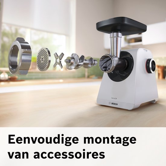 Bosch MFWS420W - Multi Power Serie 4 - Vleesmolen - Wit — afbeelding 3