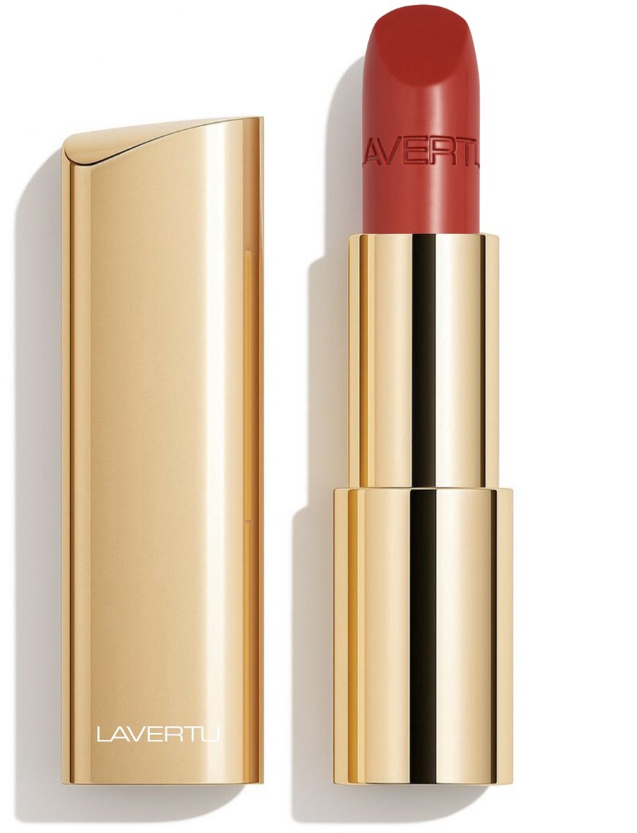 LAVERTU - Lipstick Nature – Natuurlijke Lipstick met Halfmatte Finish – 30 Darby Rose | Romige, Lichte Textuur | Hydraterend & Verzorgend met Ricinusolie & Bijenwas