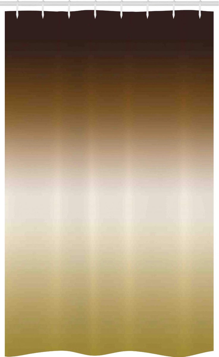 ABAKUHAUS Ombre douchegordijn – 120 x 180 cm – Polyester, 12 haken