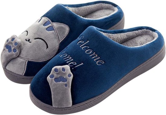 Pluche pantoffels voor dames, grappige frietjes, pluizige pantoffels