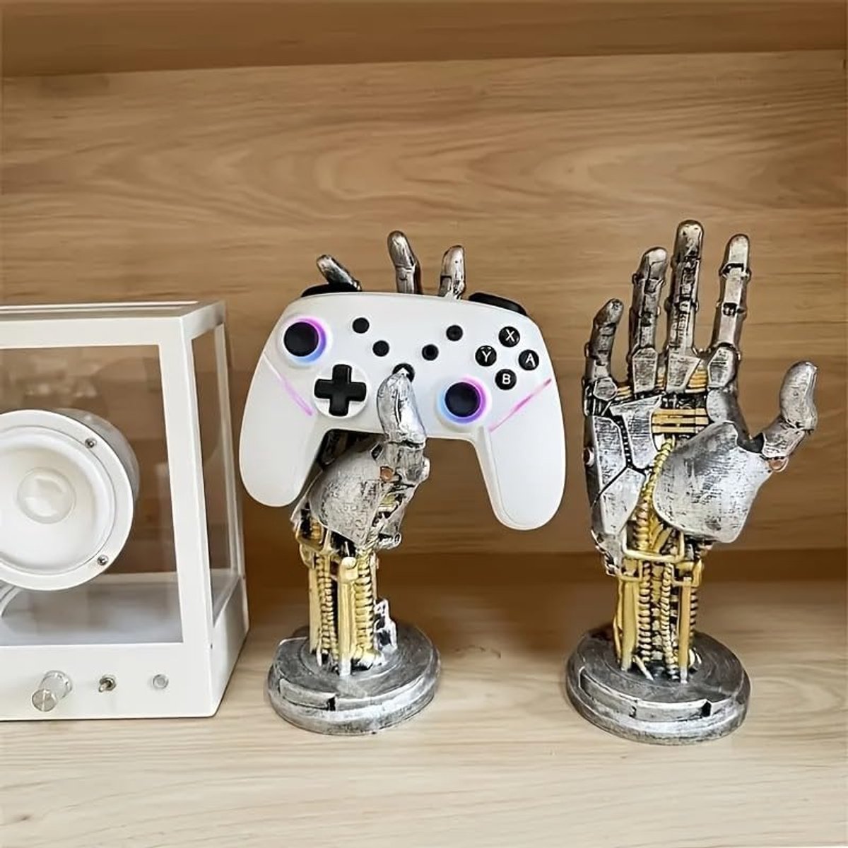 Gameconsolehouder Standaard - Cyberpunk Silverhand Mechanische Hand - Harskunst Cadeau