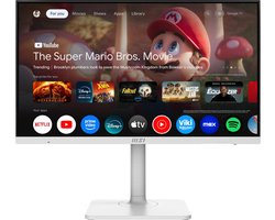 MSI Modern MD272UPSW - Smart 4K UHD Monitor - 60Hz - 27 Inch - Google TV - USB Type-C PD 65W - 4 Way Adjustable