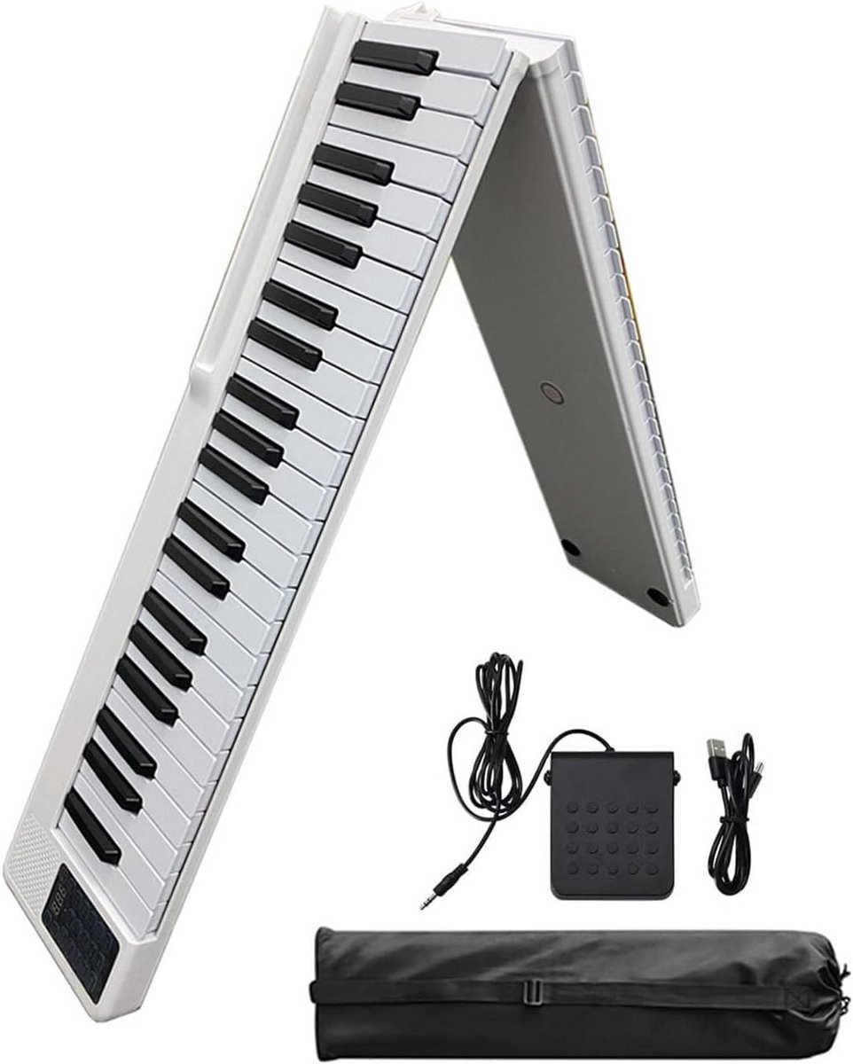 88 Toetsen Opvouwbaar Digitaal Piano Elektrisch Semi-Gewogen Draagbaar met Bluetooth