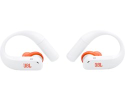 JBL Endurance Peak 4 - Sport Oordopjes - Draadloos Bluetooth - In ear - Oortjes met Oorhaak - Hardlopen - 48 uur - IP68 - Waterbestendig - Wit