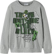 NAME IT - NKMJACKS MINECRAFT NREG SWEAT UNB BFU - Jongens - Sweaters