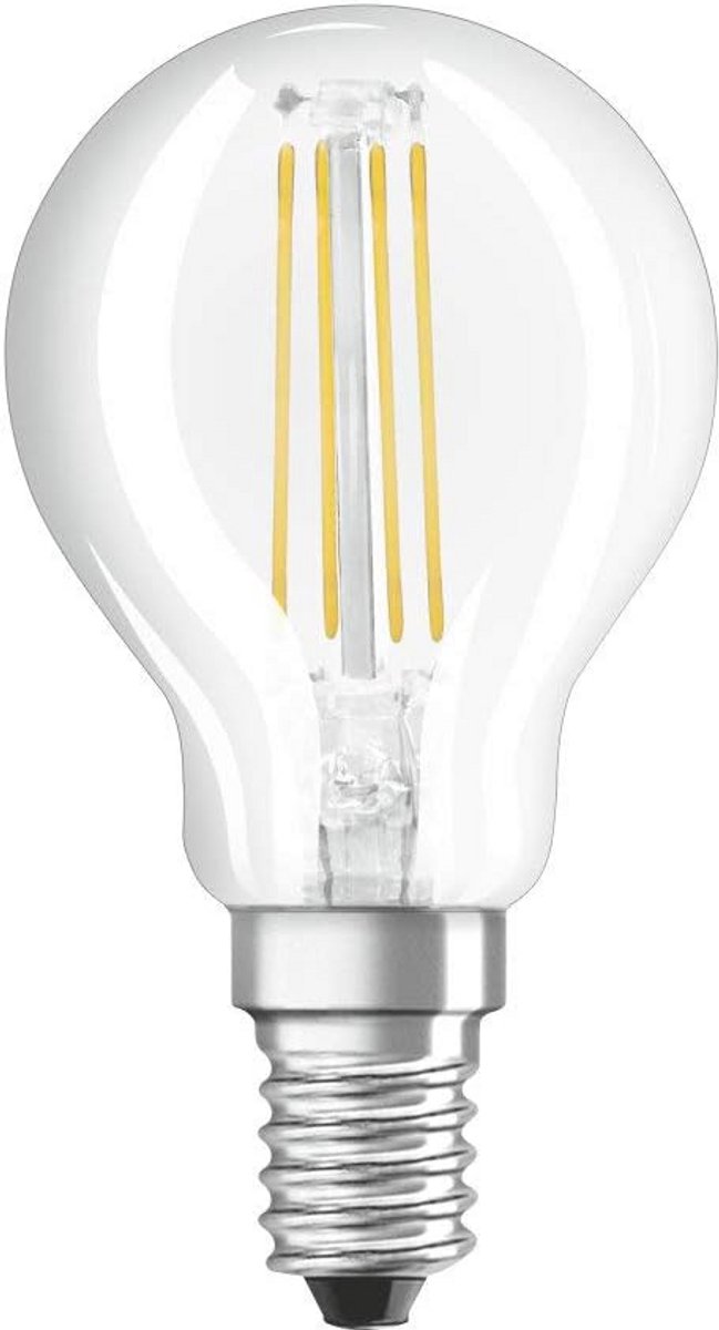 4-Pack LED Kaarslamp E14 Fitting 4W Warm Wit 2700K Drie Stappen Dimbaar Helder Glas