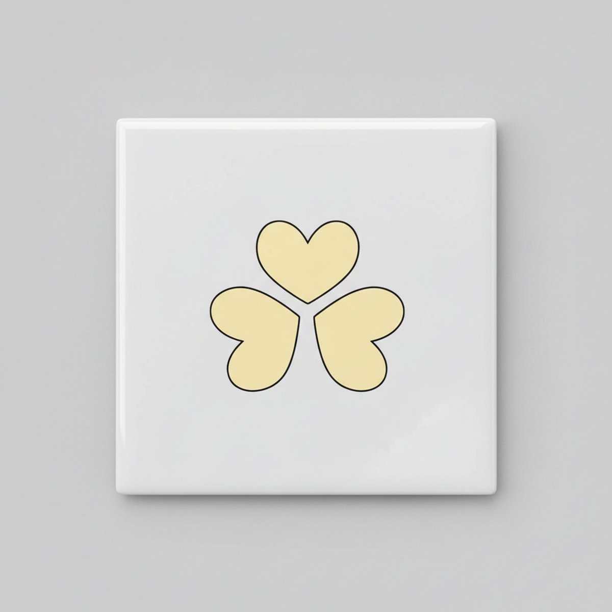 Hartklaver Decoratieve Tegel – Schattig Minimalistisch Liefdesontwerp – Keramische Tegel 1