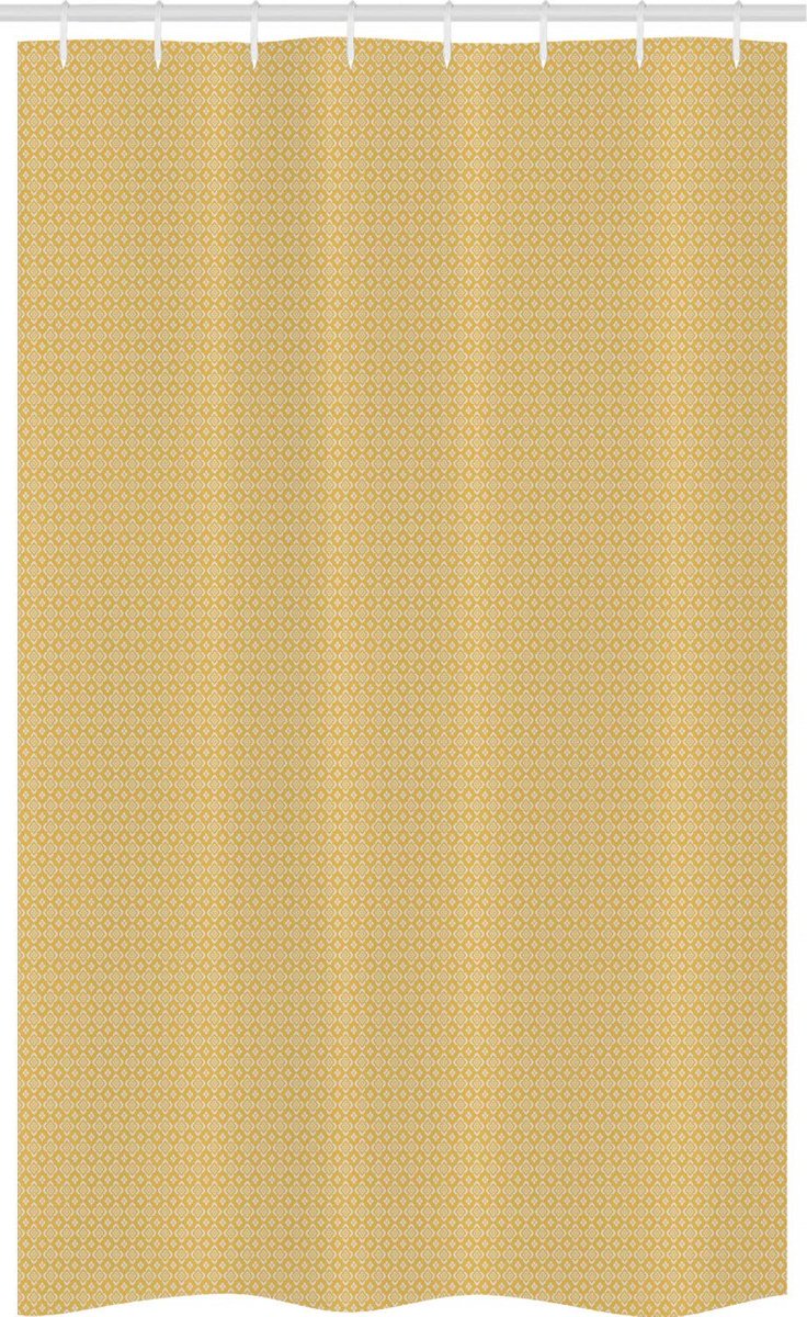ABAKUHAUS wijnoogst-geel douchegordijn – 120×180 cm – waterafstotend