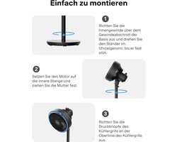 Krachtige Staande Ventilator 45 cm Zwart - Verstelbaar