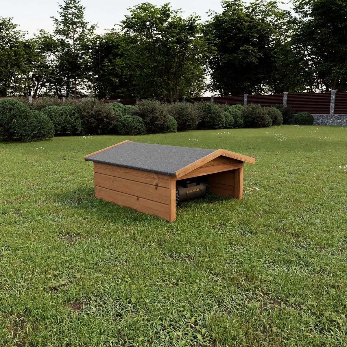 Houten Garage voor Robotmaaier - Weerbestendige Carport - afbeelding 2