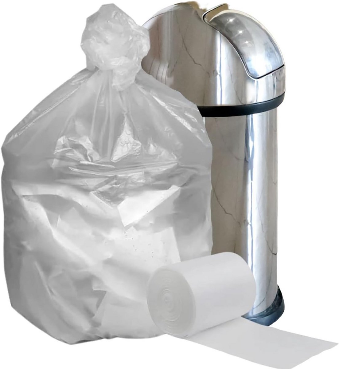 Transparante 55-60 Liter Afvalzakken Hoge Dichtheid 200 Stuks