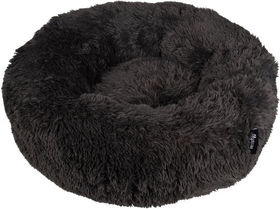 District 70 FUZZ - Hondenmand Comfortabel en Zacht Pluche - Zand, Oudroze, Donkergrijs en Lichtgrijs in S/M/L/XL - Maat: Extra Large, Kleur: Donkergrijs