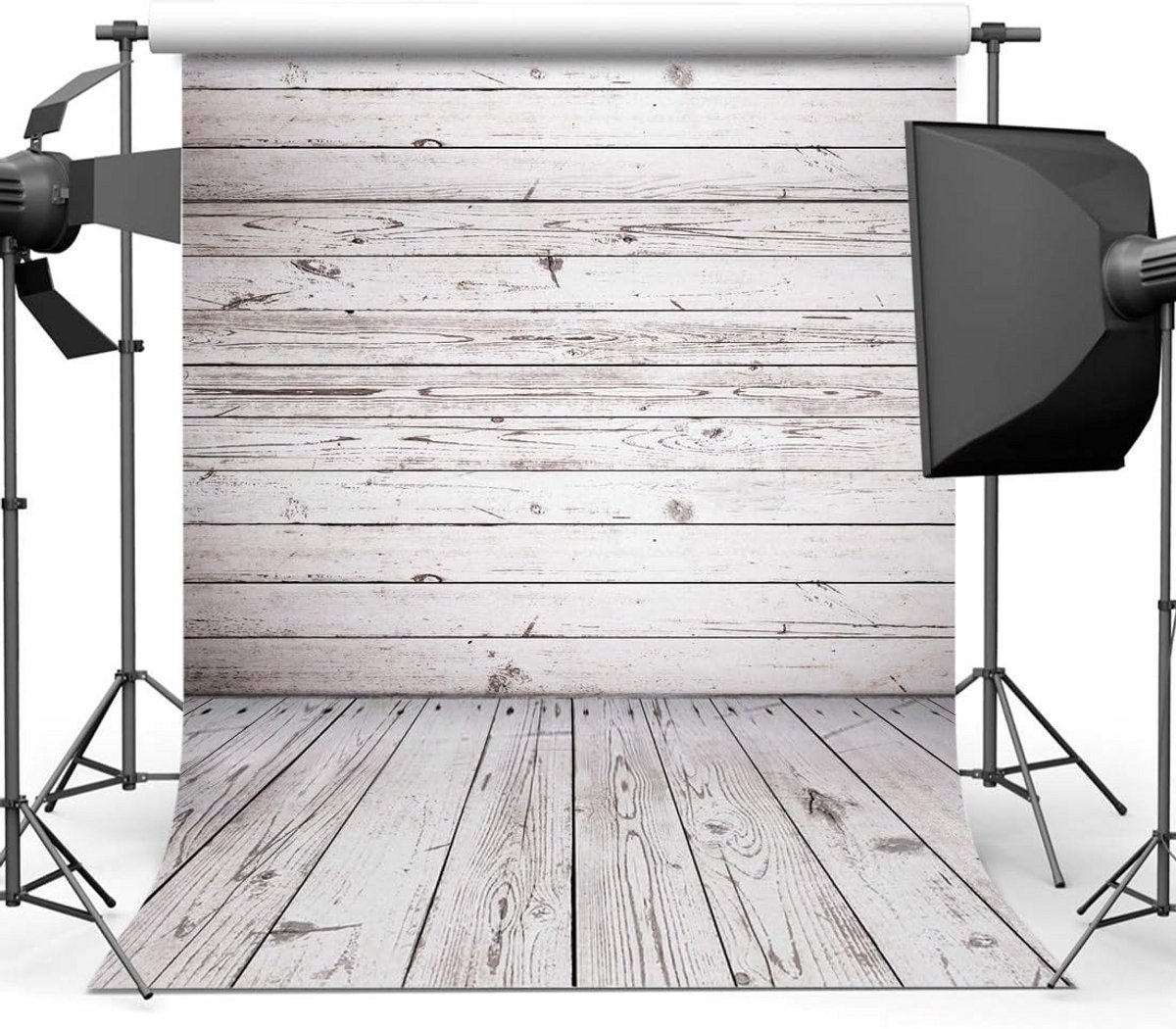 Houten Plank Fotografie Achtergrond Vinyl 1.5x2.1m voor Studio en Feest