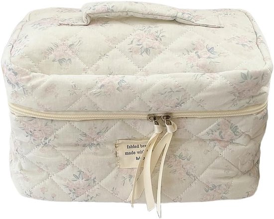 4-delige mini-portemonnee, mini-portemonnee voor dames, klein vak met ritssluiting, kleine cosmeticatas, stoffen portemonnee, reisportemonnee voor het opbergen van munten en kaarten, wit, roze