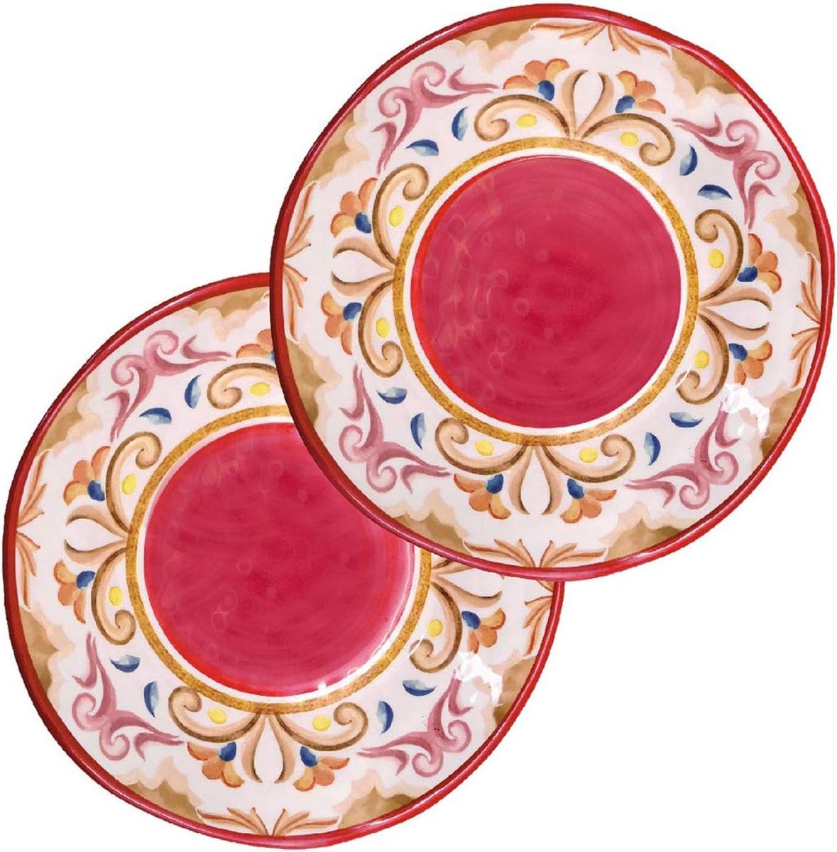 Platte Borden Set van 2 - Melamine Geschikt voor Buiten en Binnen