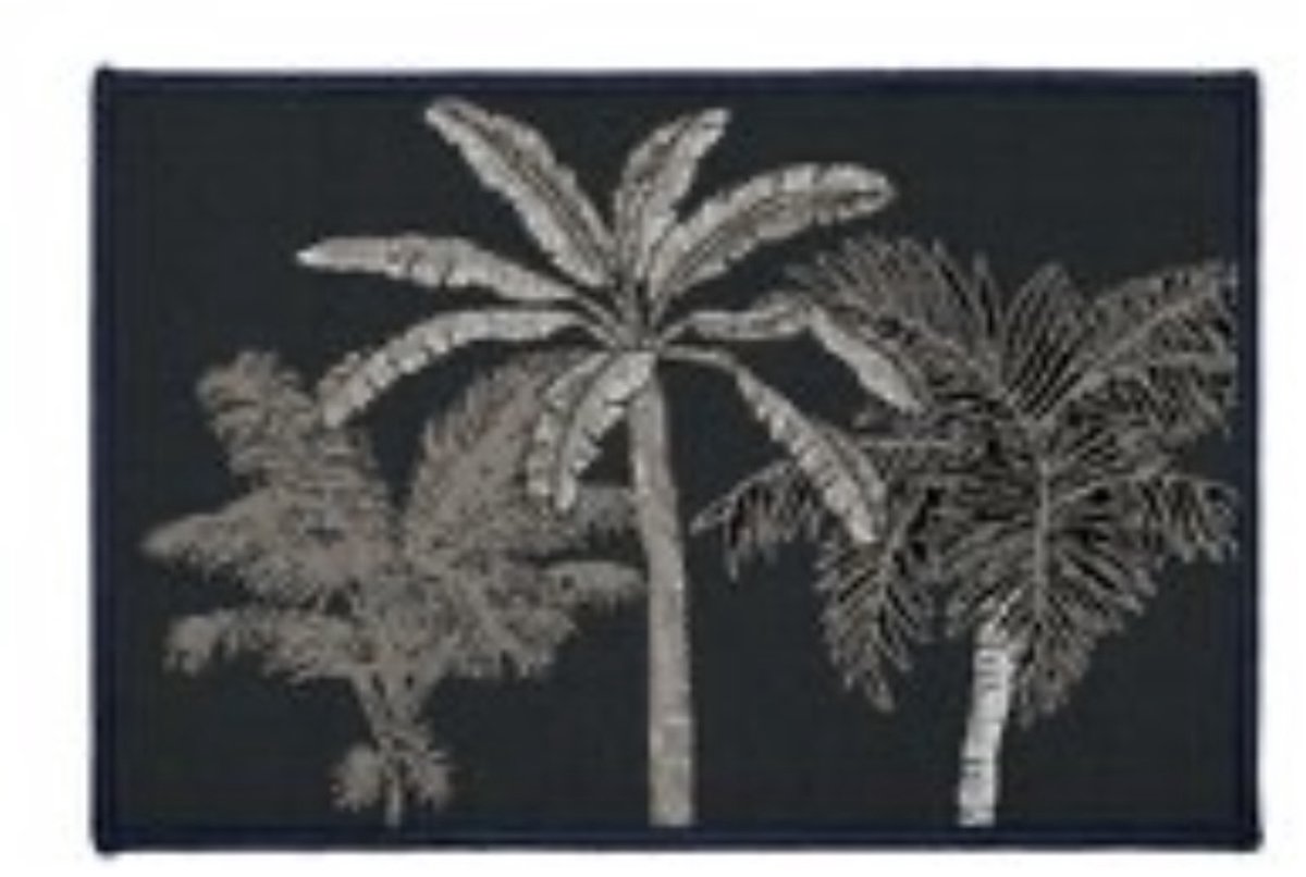 Douceur d’Intérieur Palmboom Binnenmat / Deurmat – 40x60 cm – Tropisch– Antislip