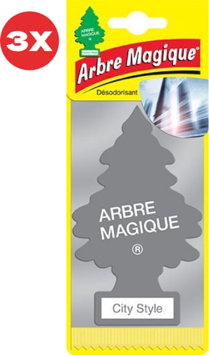 3 stuks City Style Arbre Magique Geurboom Luchtverfrisser voor in de auto – Car Parfum – Geurboompje – Geurbooster – Wonderboom – Geurverfrisser – Nieuwe Auto – Autogeur – Autoparfum – Geurblad