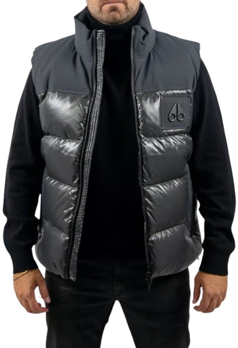 Moose Knuckles Heren Bodywarmer M34MV482/1542 Victory Peak Vest Grijs