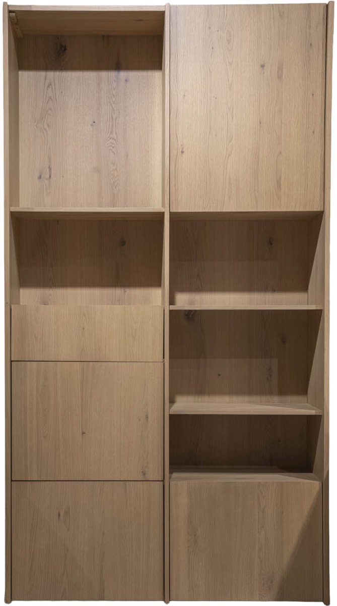 DÉJA Living Wandkast Ourense - Naturel Eiken - 120x40x200cm