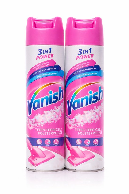 Vanish Oxi Action Tapijtreiniger - Voordeelverpakking - 2 stuks - Vlekverwijderaar - Schuim - 2X600ml