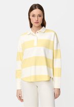 camel active Sweatshirt met knoopsluiting - Maat - Citroengeelwomenswear-XL