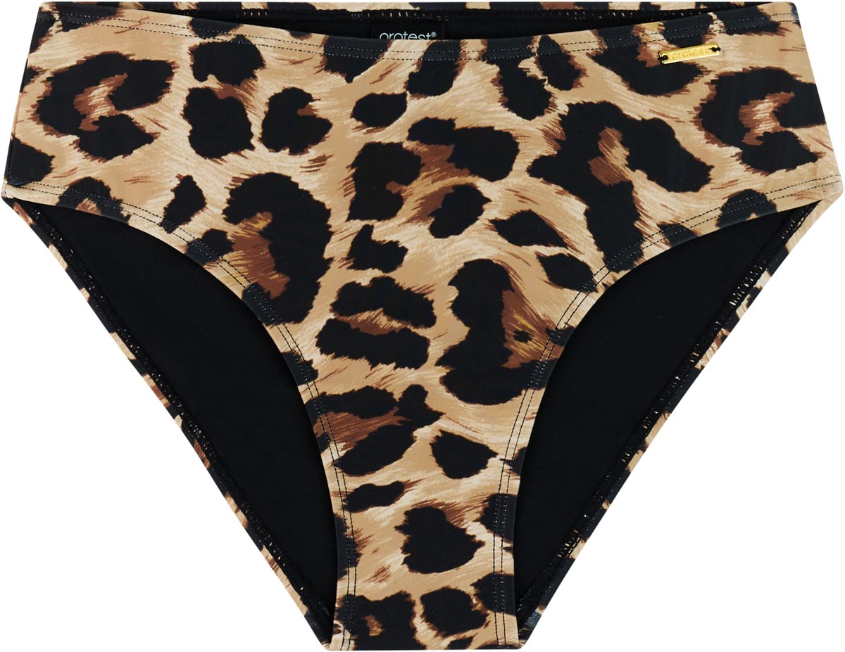 Protest MIXCelebi Bikini broekje Dames Hoge taille Normale pasvorm Hoge taille Volledige dekking Camel