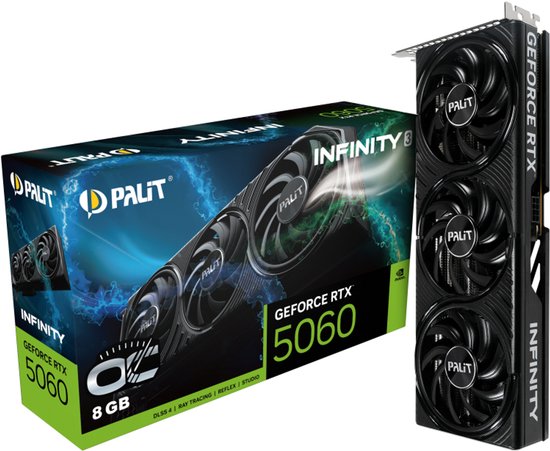 NVIDIA GeForce RTX 5060 8GB GDDR7 (PCIe 5.0) — 1x HDMI / 3x DisplayPort