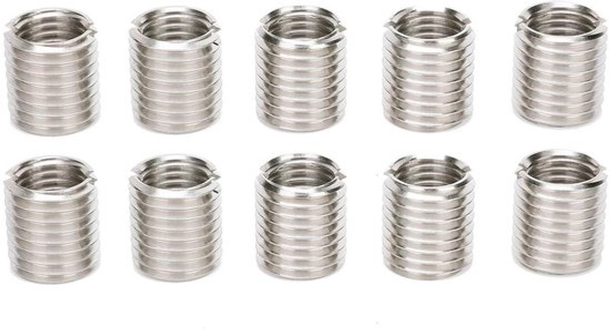 Set van 10 Reparatiemoeren M20 x 2,5 voor Draadbevestiging en Reparatie