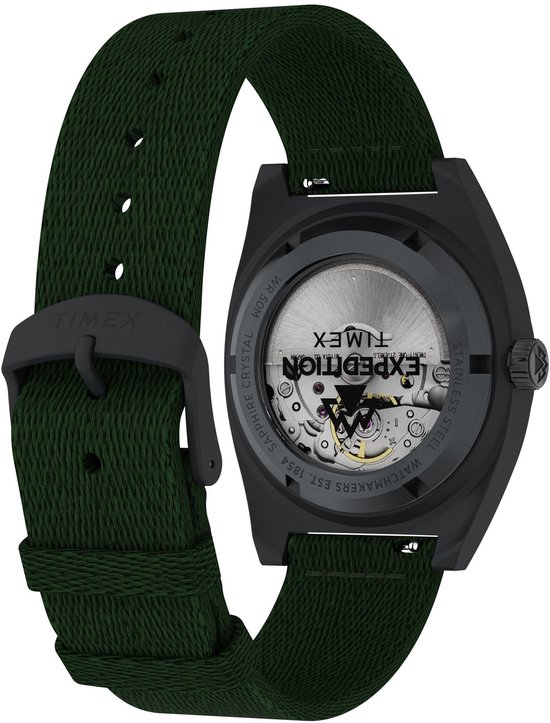 Timex Heren digitaal kwarts polshorloge Expedition North Ridge, bruin, armband