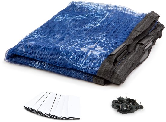 Magnetisch Deurgordijn Tegen Insecten - Vliegengordijn / Hordeur - Hor met Magneten - Ankerpatroon - 100 x 210 cm - Zelfsluitend - Met Klittenband - Wasbaar en UV-Bestendig - Voor Deur en Balkon [11398S] — afbeelding 4
