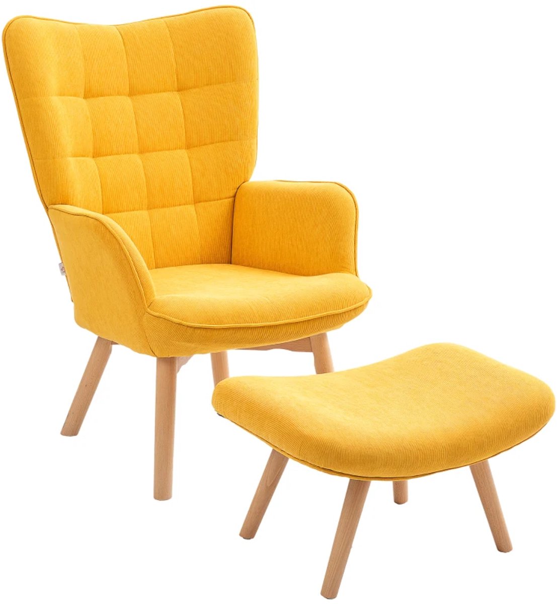 Relaxfauteuil met Voetenbank - Fauteuil - Moderne Relaxstoel - tot 150 kg - Relaxstoel - L