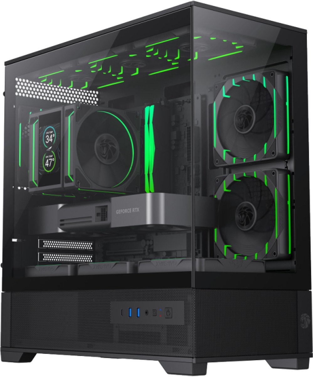 GameMax VISTA 2 MB Mini Tower Zwart