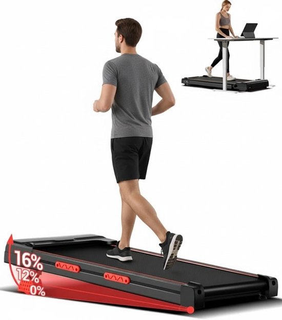 Tapis De Course Pliable 2 En 1 – Écran LED, 1-12 Km/h, Télécommande, 100 Kg Max