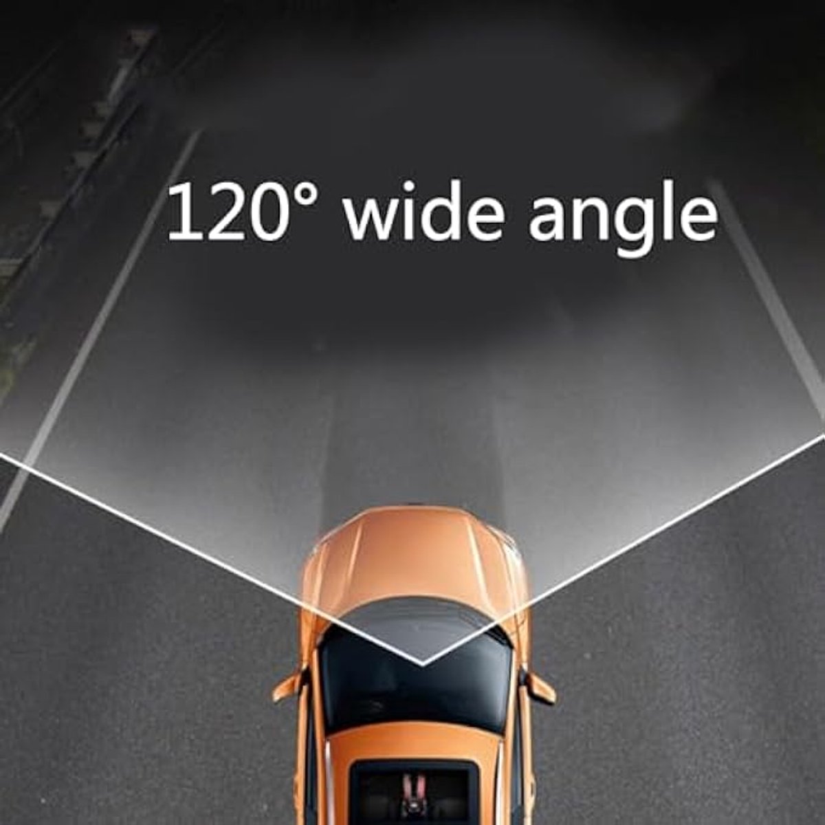 Dashcam voor in de auto met 2,2-inch touchscreen, 120-graden groothoeklens en 24-uurs parkeermodus. – foto 3