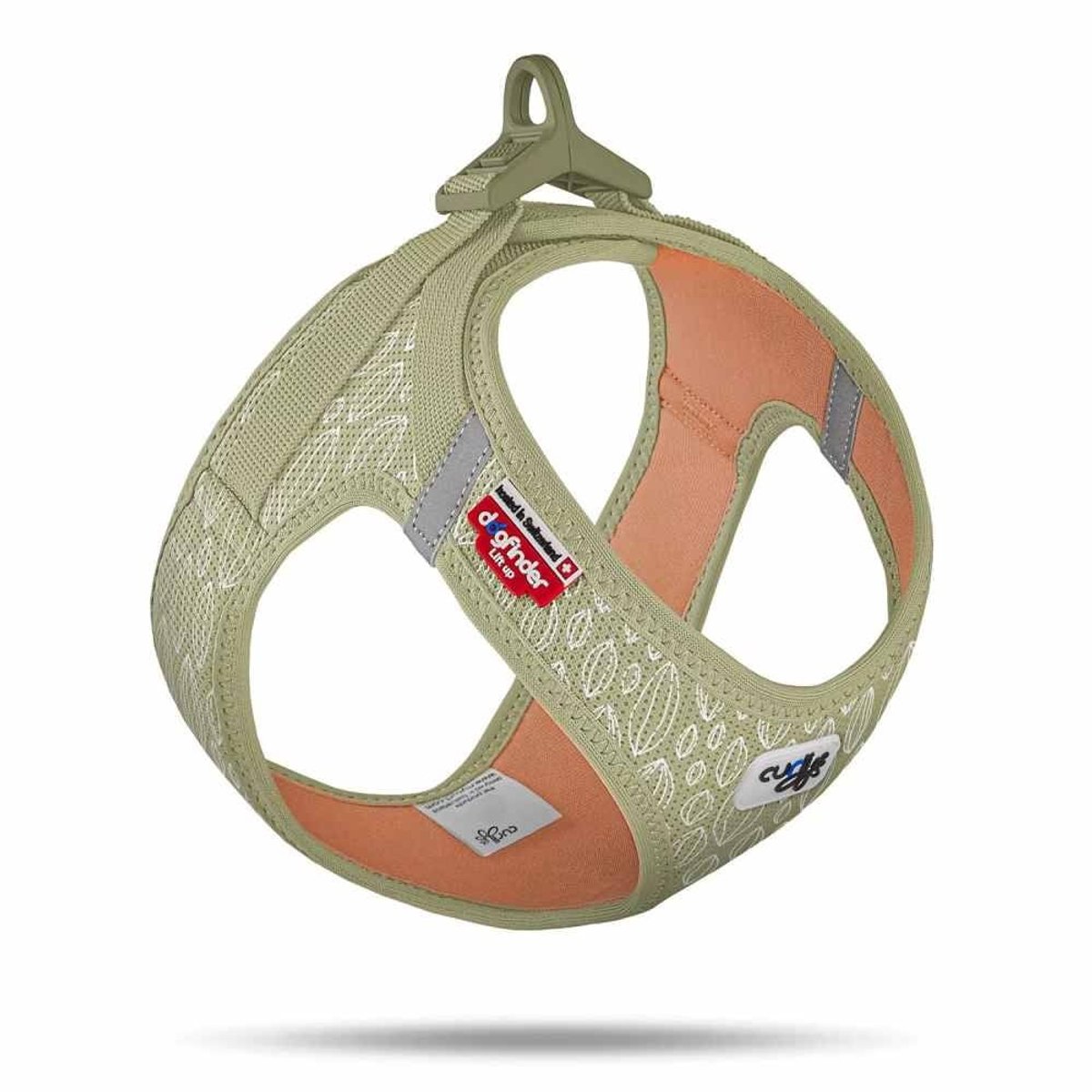 Curli Hondentuig Clasp Vest Harness Guacamole SE24 Maat XXS: 30-34 cm
