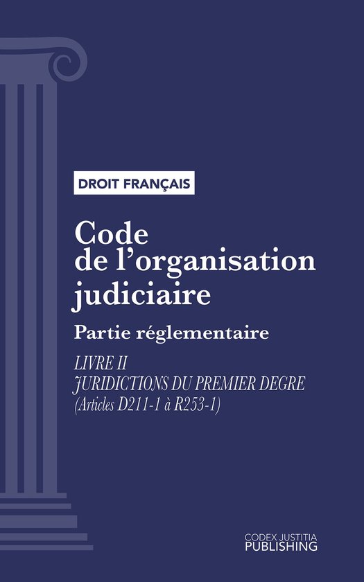 Code de l'organisation judiciaire - cover