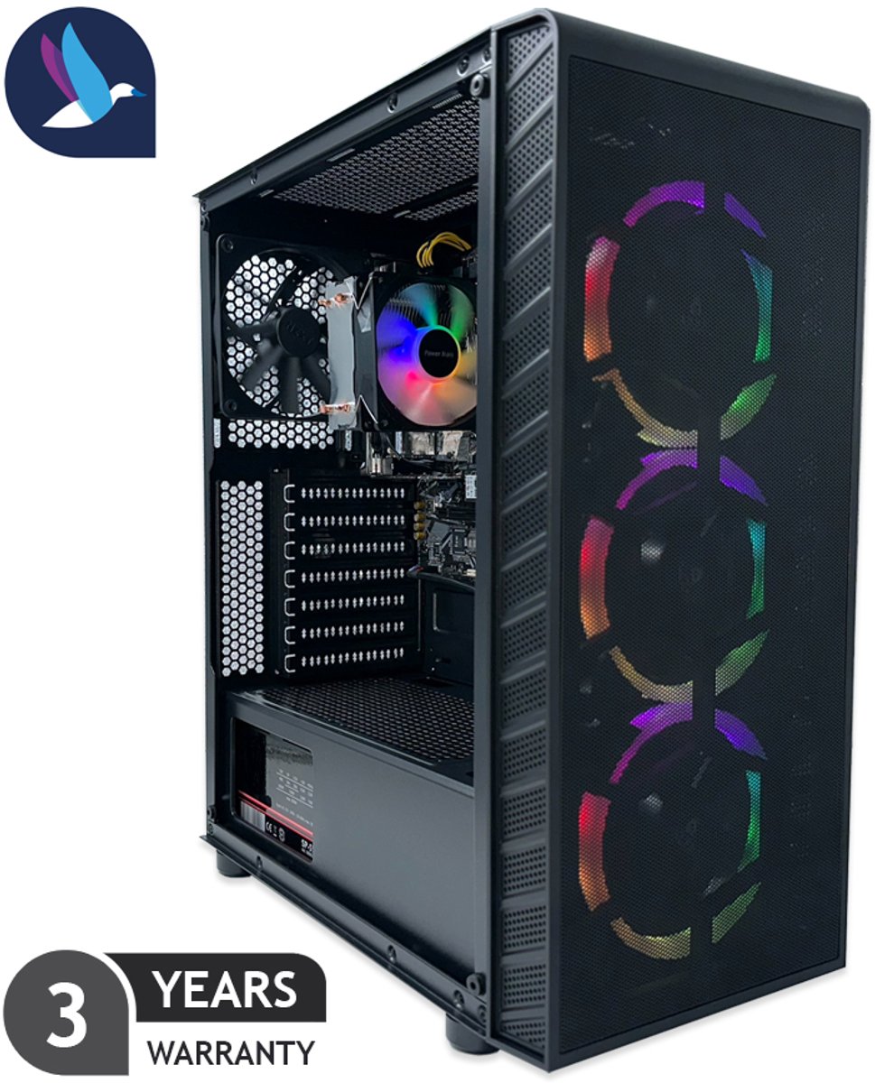AZZA Prime ARGB Gaming PC | AMD Ryzen 7 - 5700G | 32 GB DDR4 - Kooiker Automatisering - €769,00