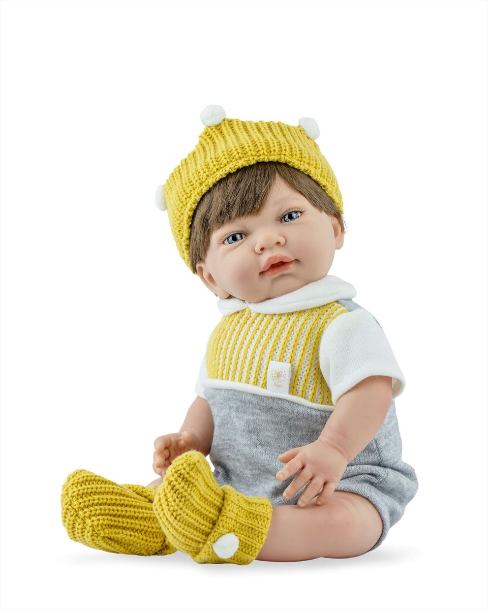 Marina - Pau pop Sweet Baby Autumn 42cm - Speelgoedpop multicolor.