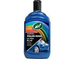 Turtle Wax Color Magic Ultra Blue Wax - Reinigt & geeft glans - Herstelt en voegt kleur toe - Camoufleert krasjes en doffe plekken – Geeft duurzame bescherming - Snel en gemakkelijk in gebruik – 500ml